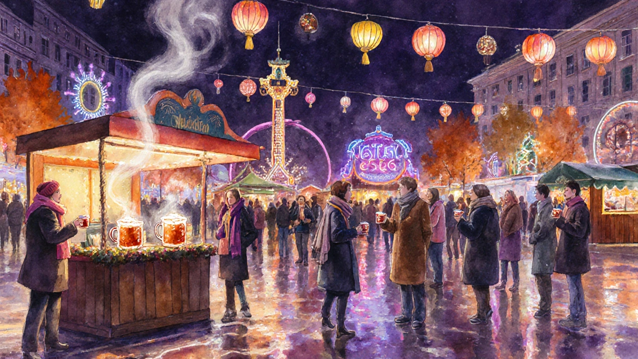 Осенний фестиваль в Берлине: световые инсталляции, люди в шарфах и горячий шоколад