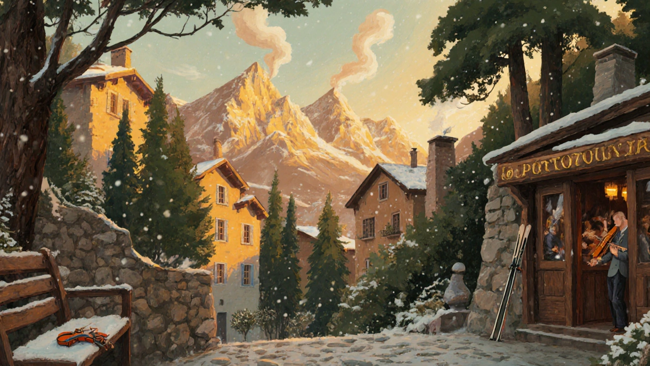 Порто-Черво, золотые горы и дым из труб, музыка ветра и тишина зимнего вечера.