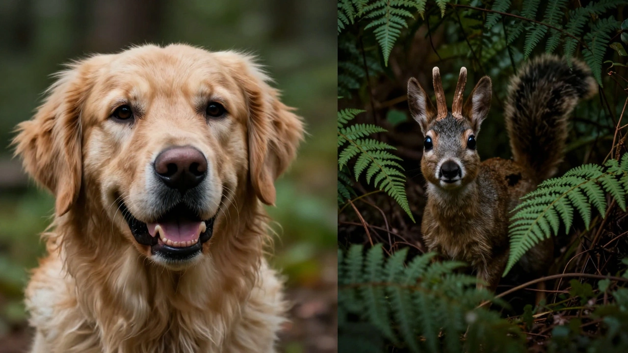 Сравнение восприятия собаки как друга и как хищника дикими животными